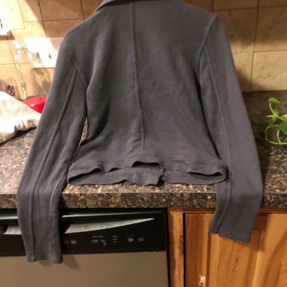2/for $25 Gray Pea Coat Cropped - Picture 2 of 2